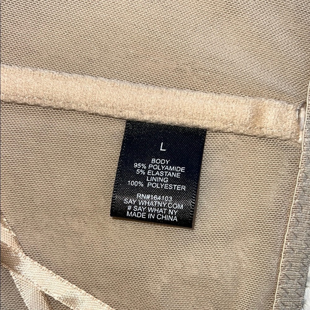 Say What? Tan Structured Bra Intimates       Size‎ Large - Picture 6 of 9